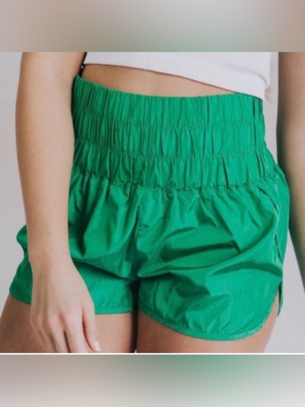 Free People Movement The Way Home green shorts, small